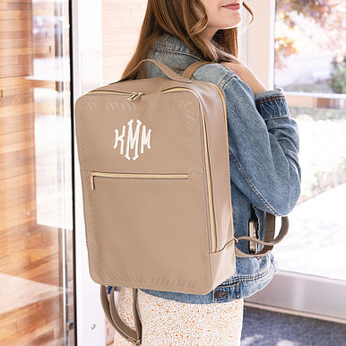 Monogrammed Travel Laptop Backpack Monogrammed Travel Laptop Backpack
