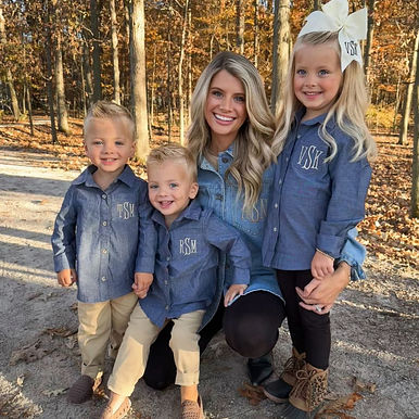 Button Down Tunic Family Pic