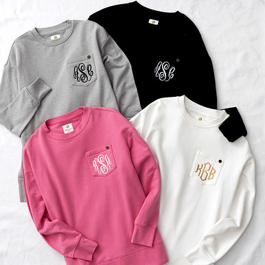 Monogrammed Crewneck Sweatshirt Monogrammed Crewneck Sweatshirt