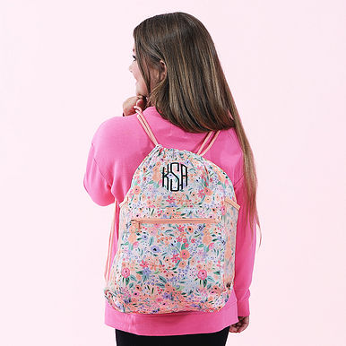 Monogrammed Kids Cinch Bag Monogrammed Kids Cinch Bag