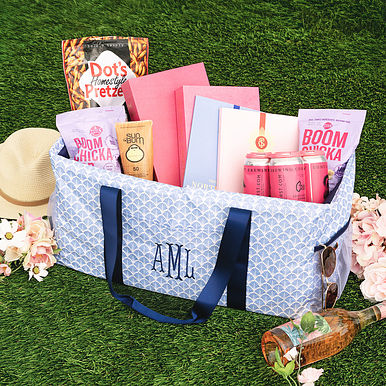 Monogrammed Wire Top Extra Large Tote Monogrammed Wire Top Extra Large Tote