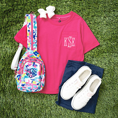 Monogrammed Kids Short Sleeve Shirt Monogrammed Kids Short Sleeve Shirt