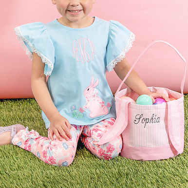 Monogrammed Girls Bunny Legging Set Monogrammed Girls Bunny Legging Set