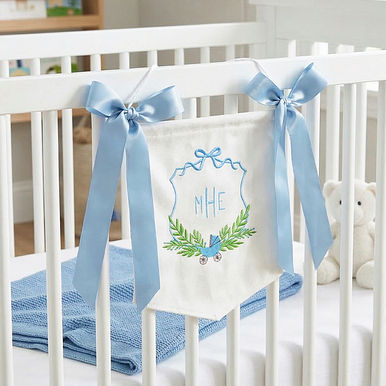 Monogrammed New Baby Banner Monogrammed New Baby Banner