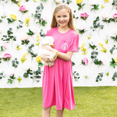 Monogrammed Kids T-Shirt Dress