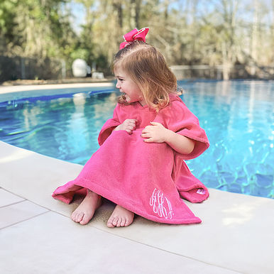 Monogrammed Toddler Hooded Towel Poncho