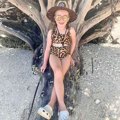 Monogrammed Kids Straw Hat