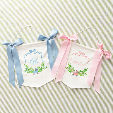 Monogrammed New Baby Banner