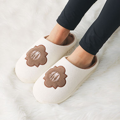 Monogrammed Slippers