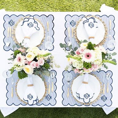 Scalloped Placemats & Napkins