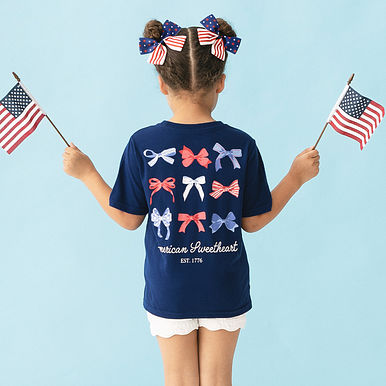 Monogrammed Kids America T-Shirt
