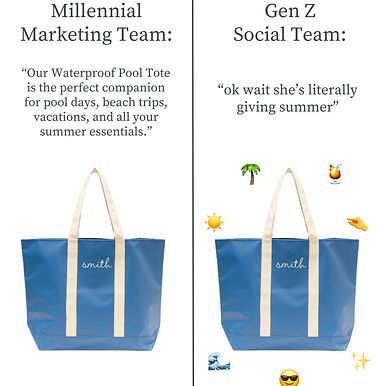 Monogrammed Waterproof Pool Tote