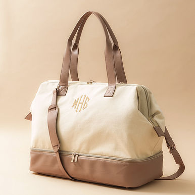 Monogrammed Canvas Weekender