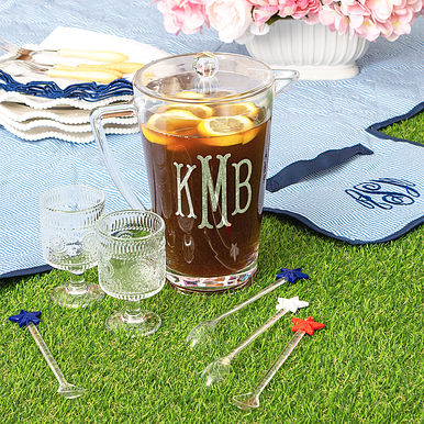 Monogrammed Acrylic Pitcher Monogrammed Acrylic Pitcher