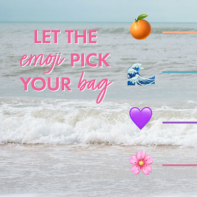 Let the emoji pick your bag
